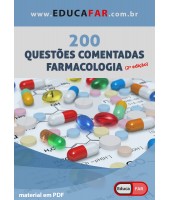 Livro Digital = 200 Questões FARMACOLOGIA (comentadas) - Versao Antiga